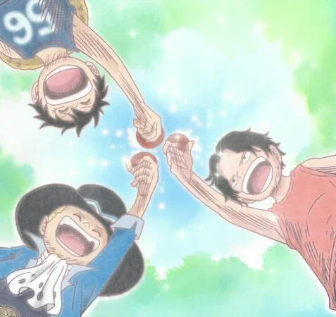 Ace,Sabo, and Luffy